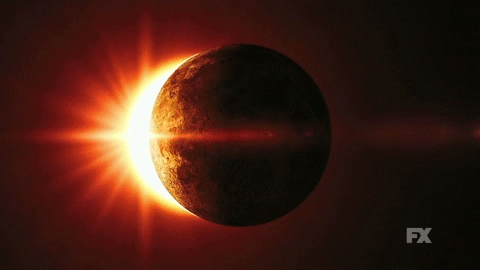 Resultado de imagen de eclipse solar 2017 gif