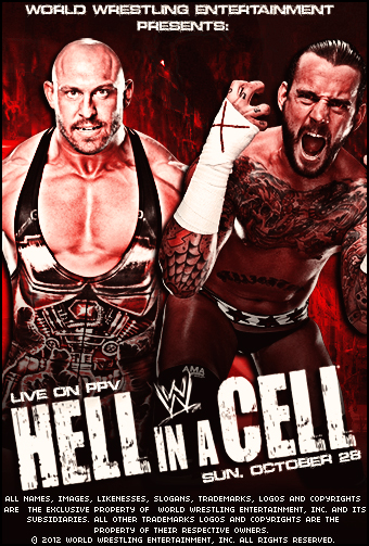 WWE Hell in a Cell Poster 2012 FanMade by demonxnero
