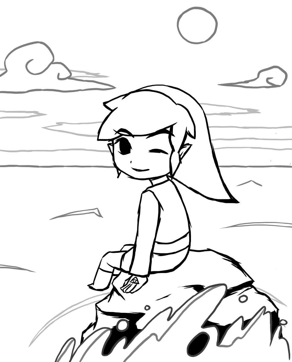 zelda the wind waker coloring pages - photo #43