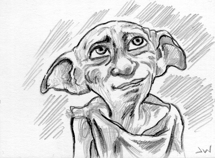 Featured image of post How To Draw Dobby Easy Firstly we depict the approximate contours of the body