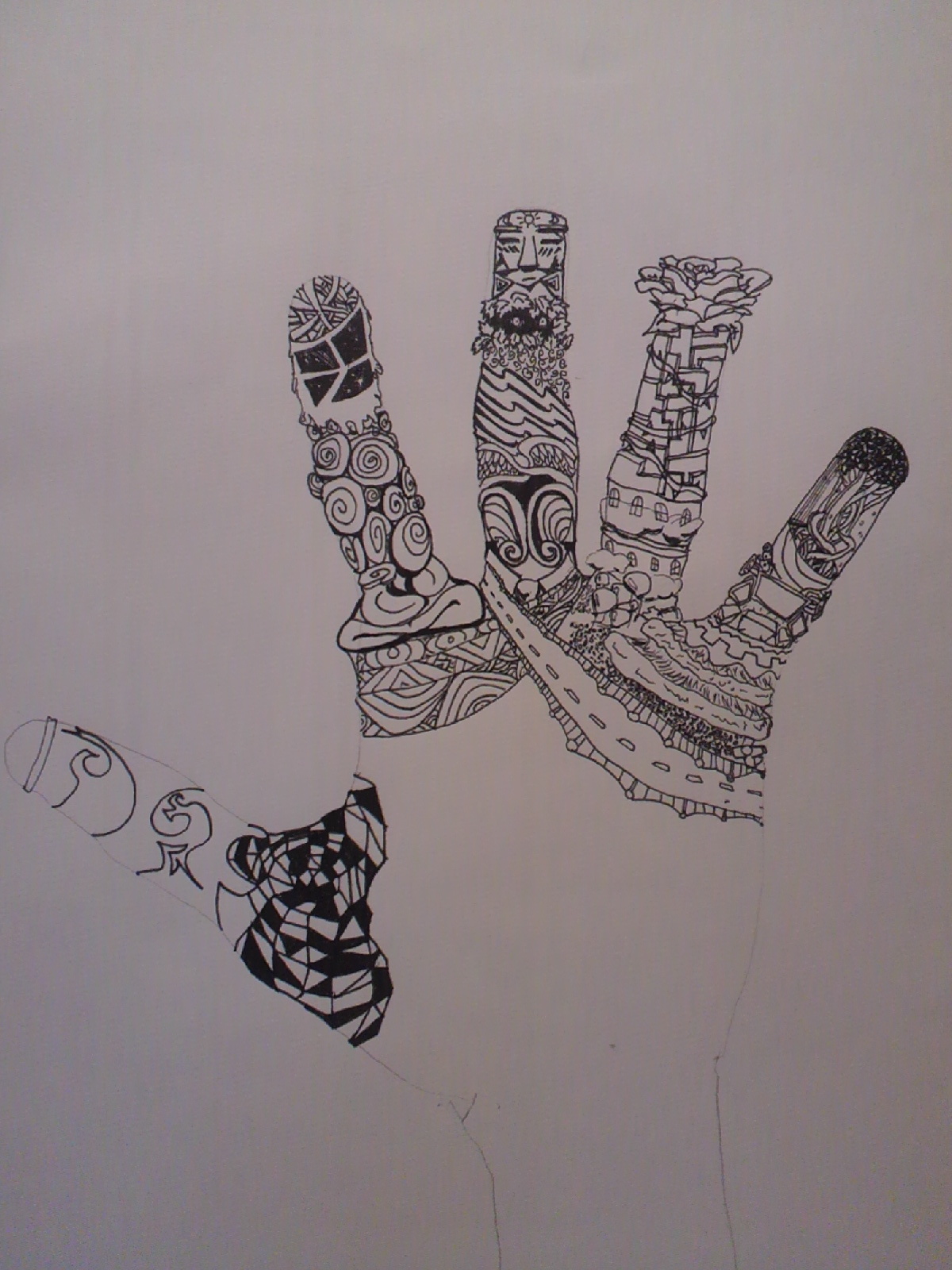 drawings tumblr sharpie N Surrealistic hand drawing on DeviantArt motion by