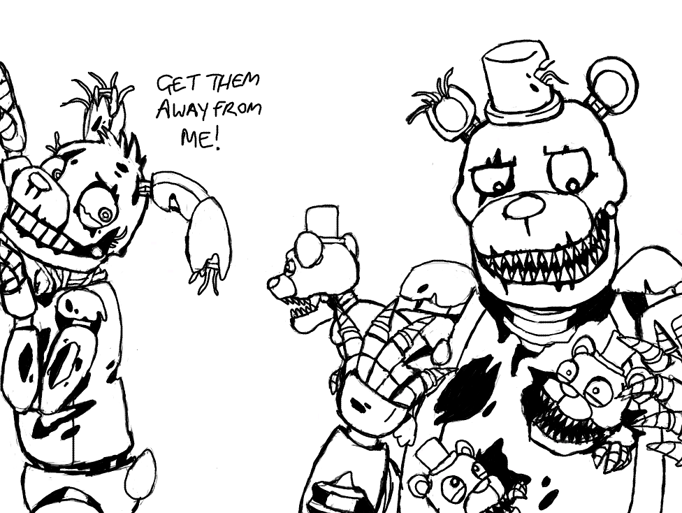 fnaf cute animatronics coloring pages - photo #16