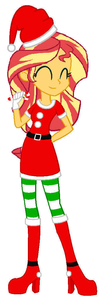 sunset_shimmer_s_christmas_outfit_by_ilo