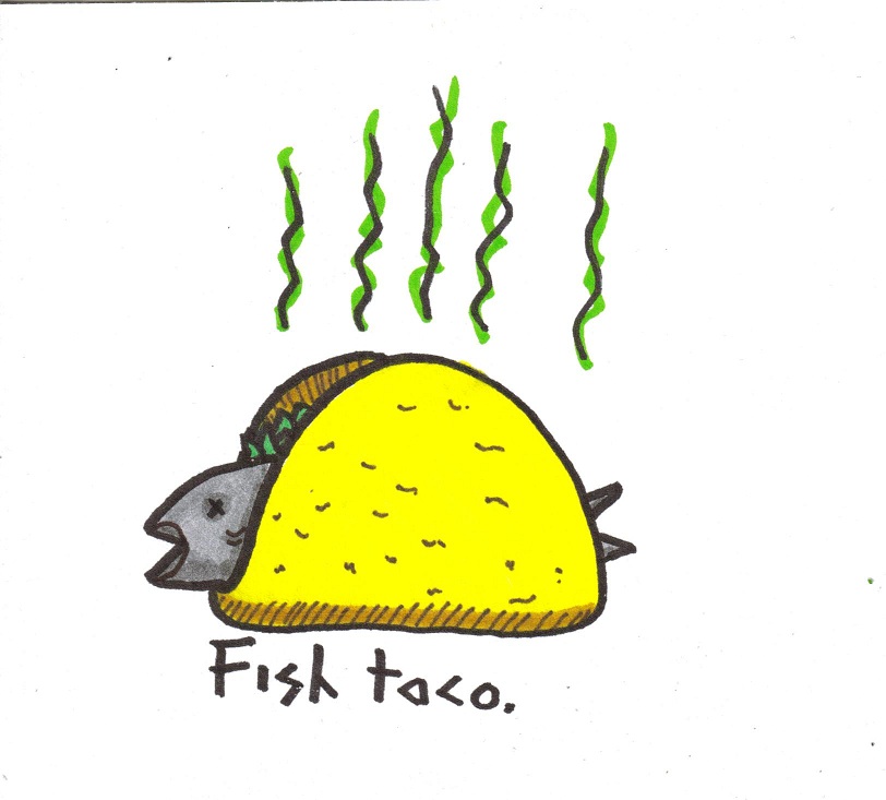 fish taco clipart - photo #4