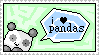 Stamp : I luv pandas by Zainele