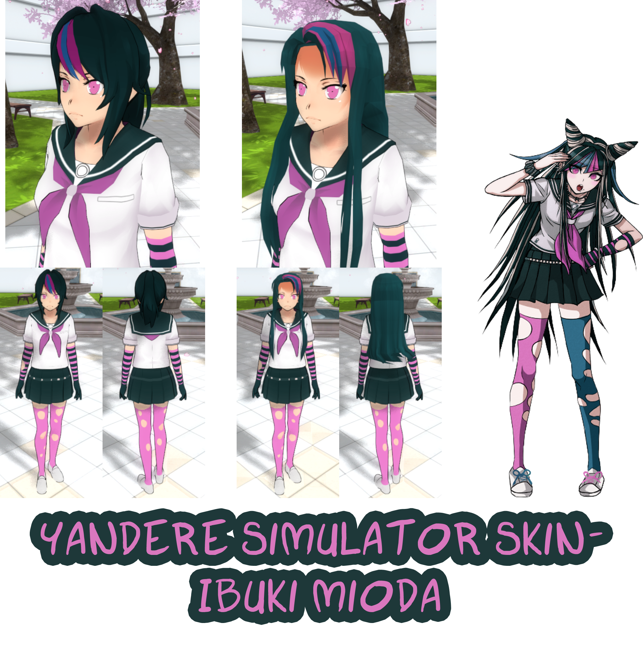Yandere Simulator- Ibuki Mioda Skin by ImaginaryAlchemist on DeviantArt