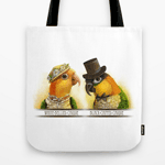 Mr & Mrs Caique Realistic Painting Tote Bag