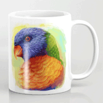Rainbow Lorikeet Realistic Painting Mug