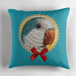 Quaker Parrot Realistic Painting Pillow