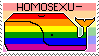 Gay Pride Stamp - Homosexu-whale by Ruby-Orca-616