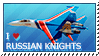 I Love Russian Knights Stamp by PKD-airline