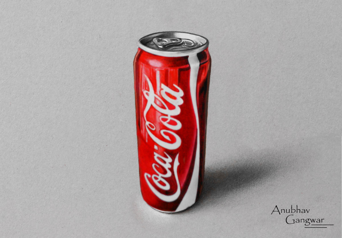 Coca Cola Can Drawing by Anubhavg on DeviantArt