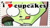 Gir Stamp - i love cupcakes by policegirl01