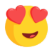 Messenger Smiling Face With Heart-Eyes emoji