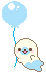 Mamegoma Balloon pixel by Messybun