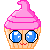 Kawaii Cupcake Icon