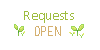 Free Status Button: Requests Open by koffeelam