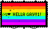 Stamp 001: Hella Gay ! ! 1 ! by LoulabeIIe