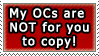 OCs not for copying Stamp by DP-Stamps