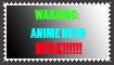 Warning: Anime Nerd Stamp by Sweinhorse