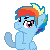 Clapping Pony Icon - Rainbow Blitz