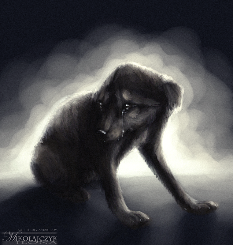 Sad puppy. by Safiru