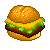 Floating Burger - free icon by serapixels