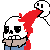 Sans and his coat get barfed on