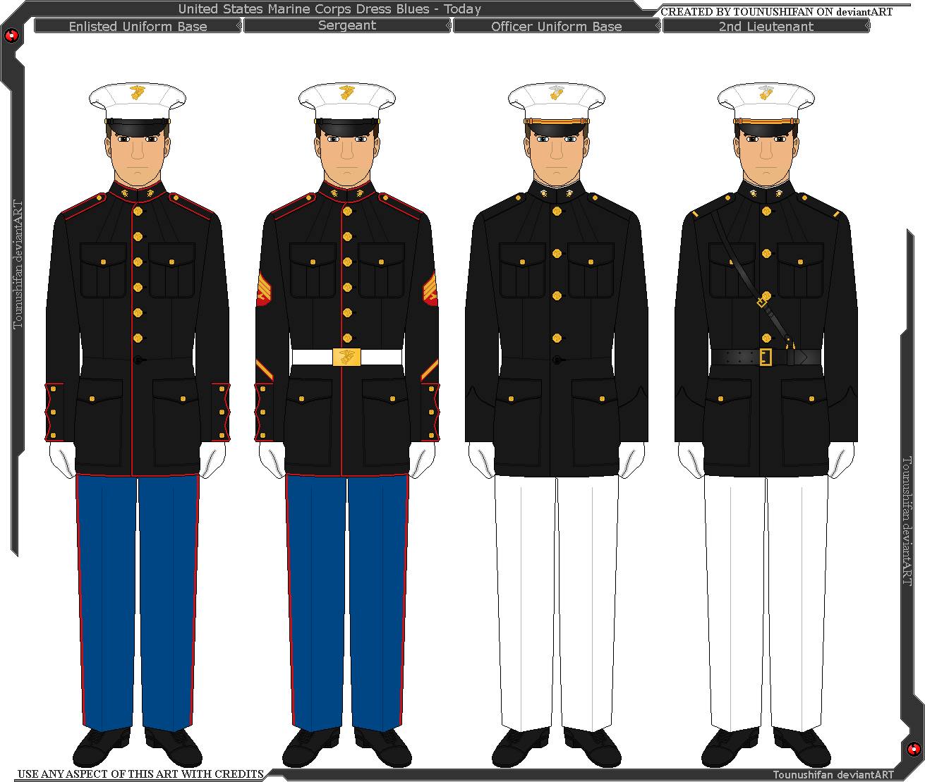 United States Marine Corps Dress Blues   Today By Tounushifan D93ef78 