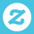 Zazzle (blue, white, blue, square) Icon