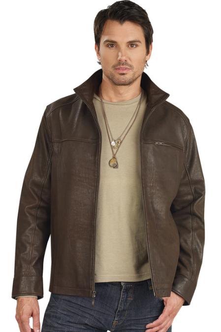 usa party wear leather jacket brown for mens by mensusa on DeviantArt